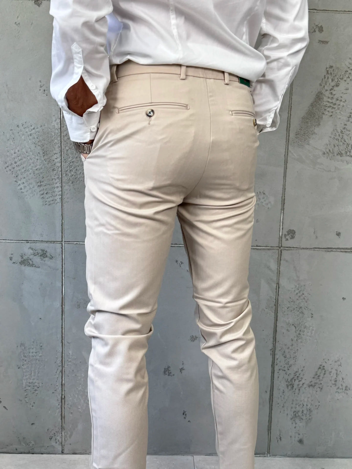 Muške elegantne pantalone Verdi Bež