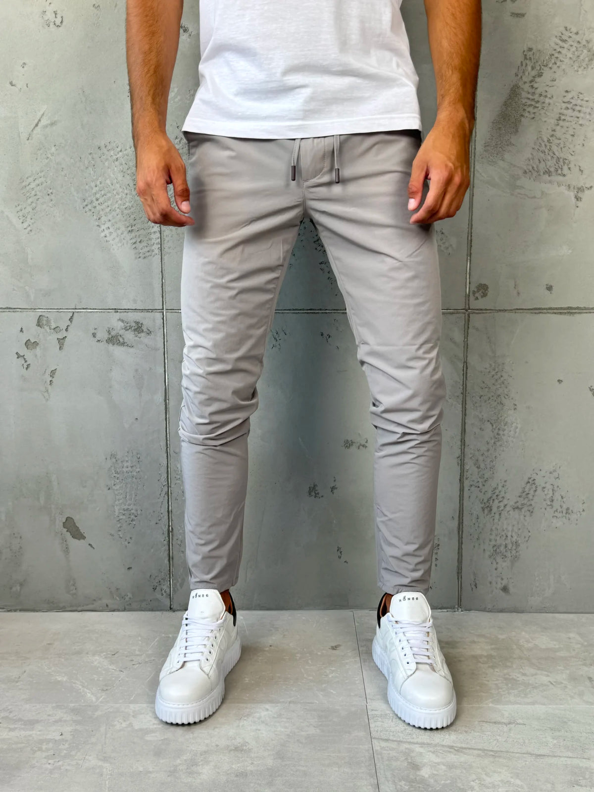 Muške Šuškave Pantalone Svetlosiva