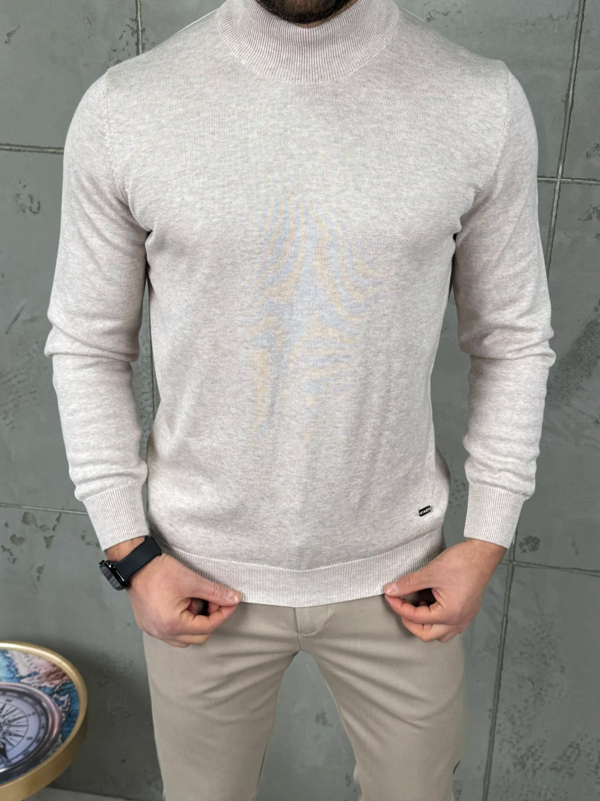 Muška polurolka VR Bež