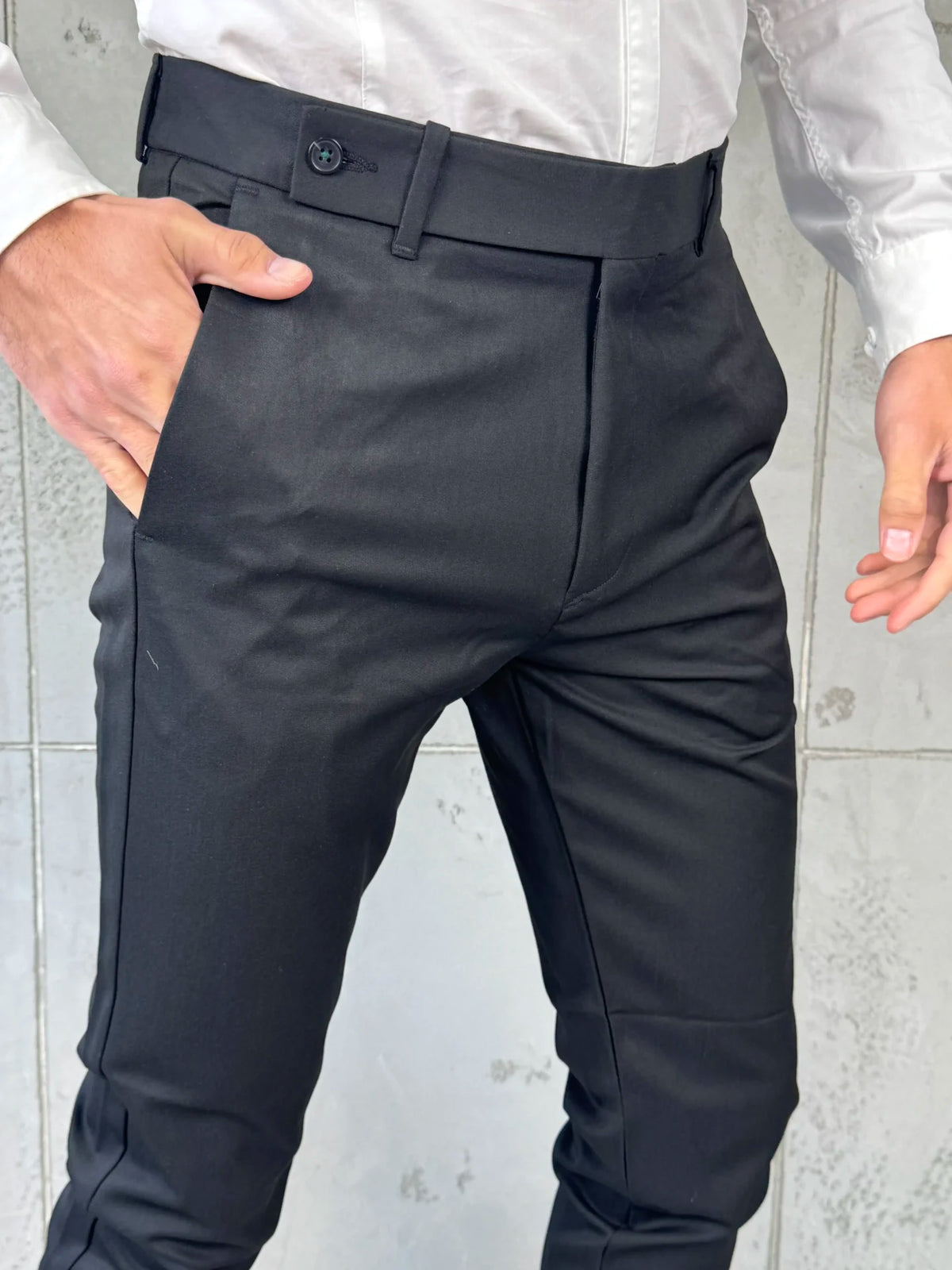 Muške elegantne pantalone Verdi Crna