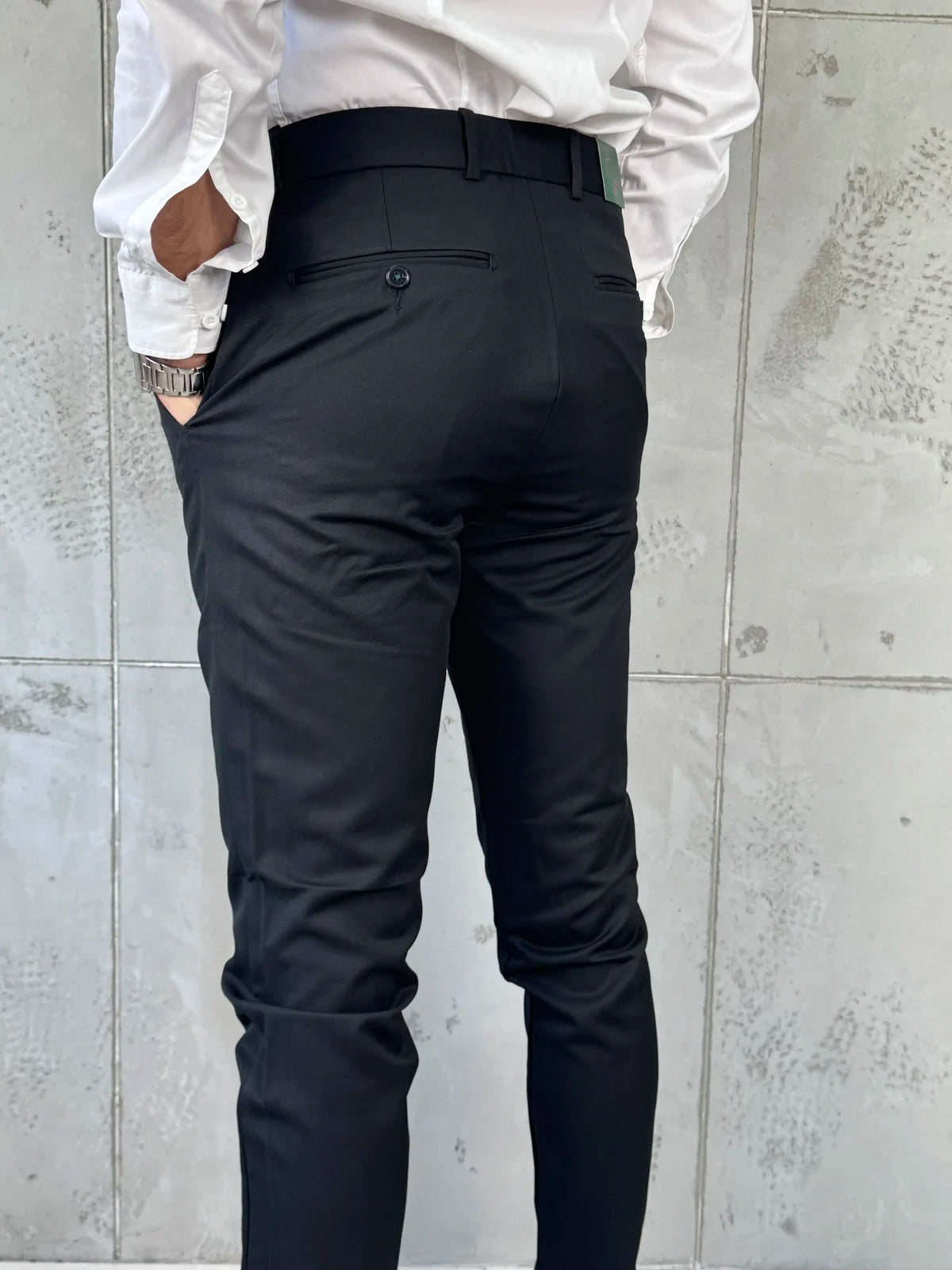 Muške elegantne pantalone Verdi Crna