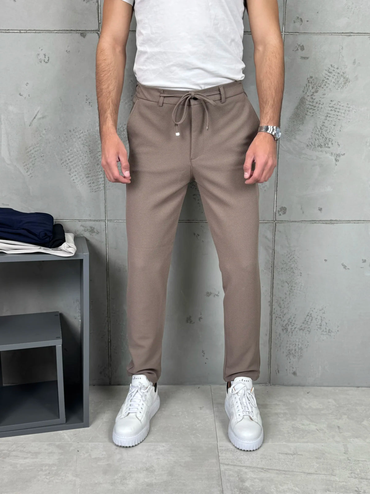 Muške pantalone učkur - Krem