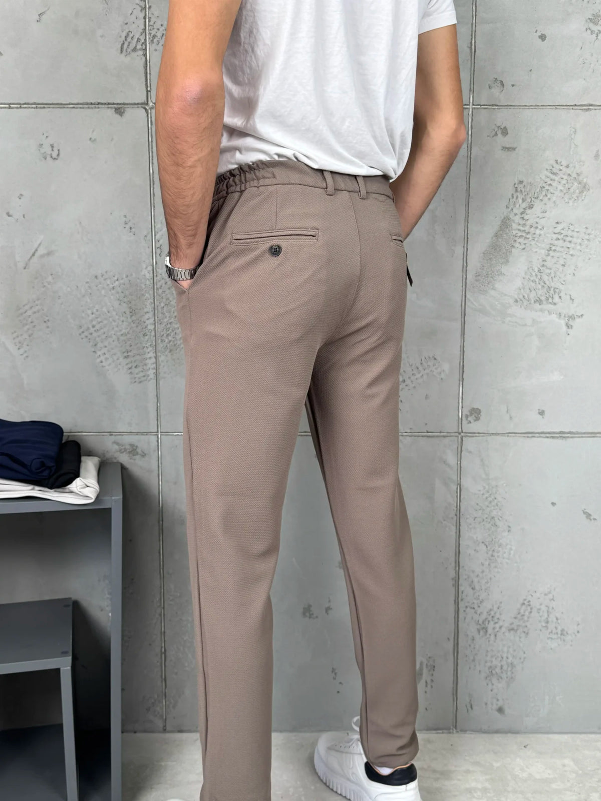 Muške pantalone učkur - Krem