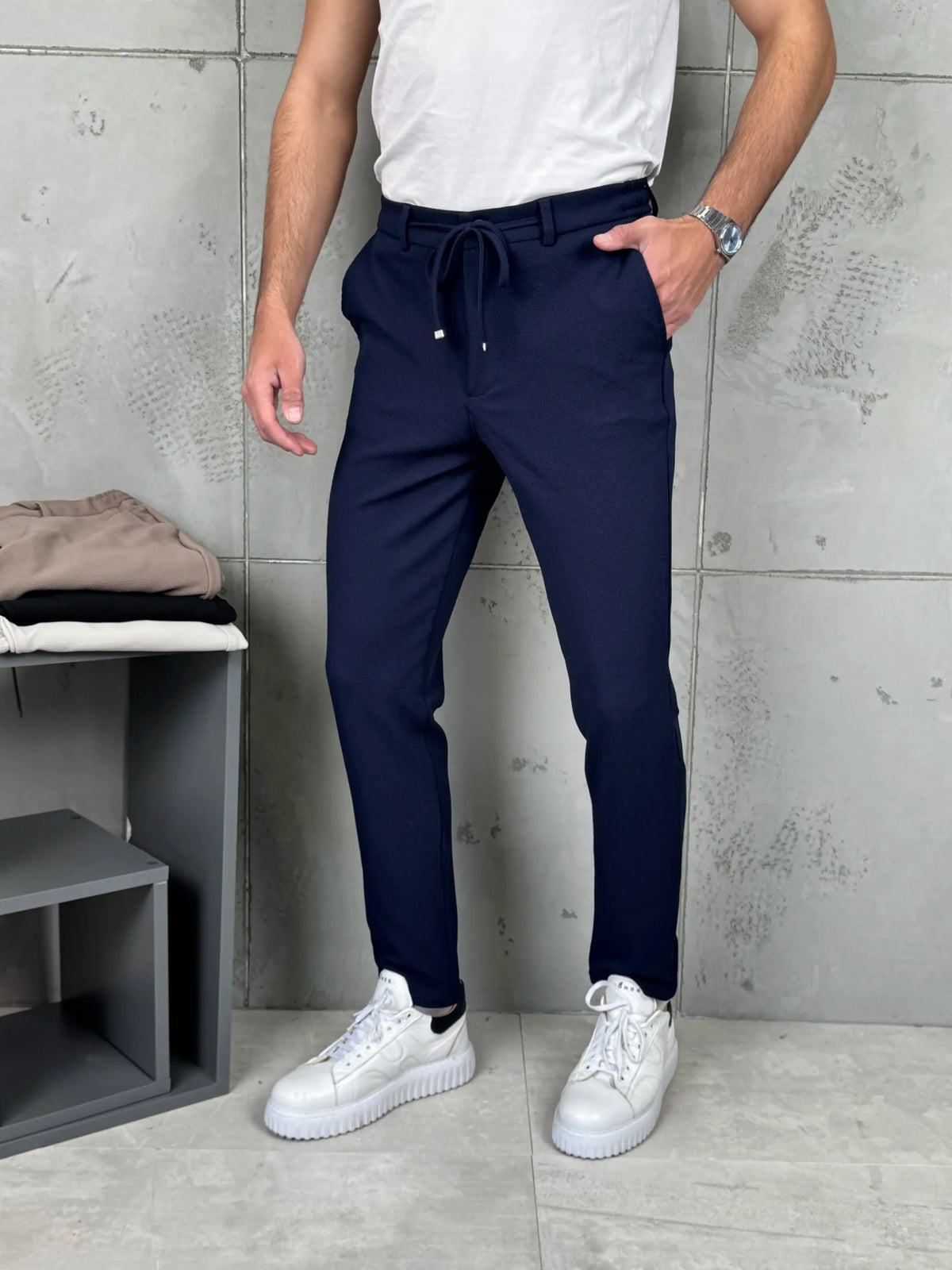 Muške pantalone učkur - Teget