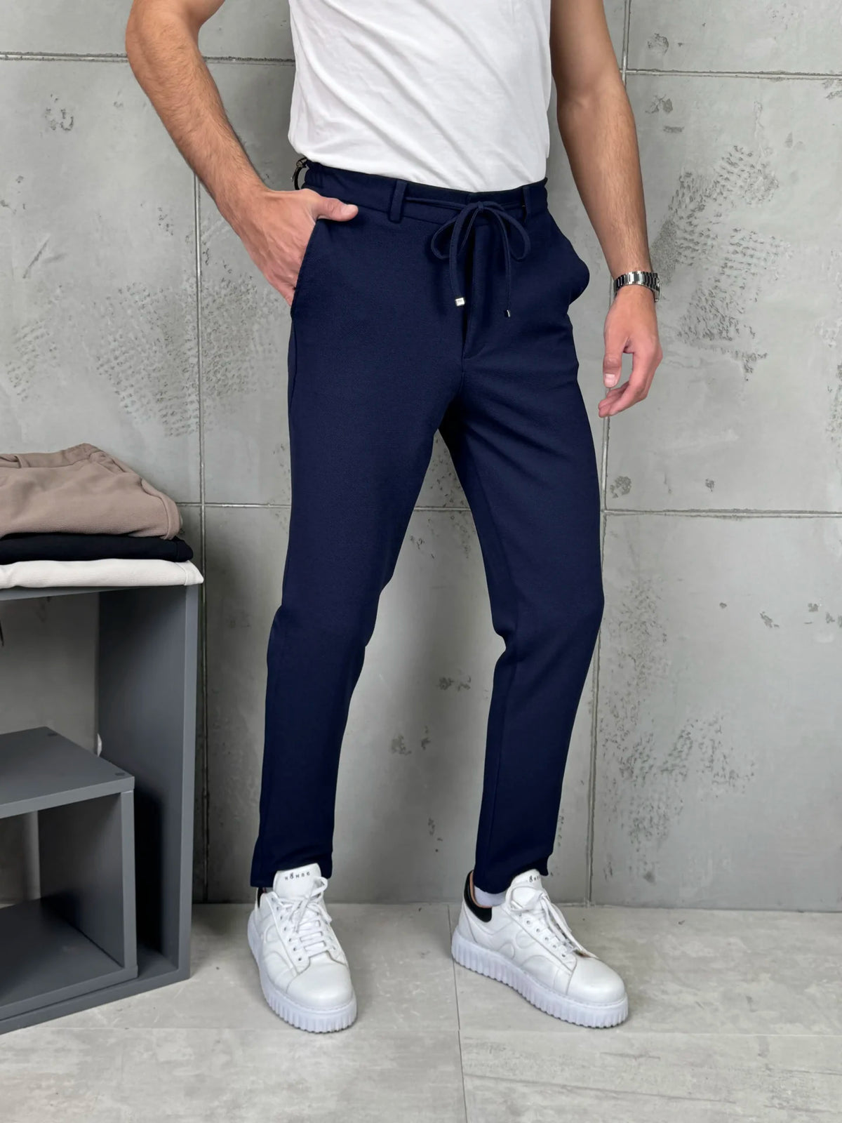 Muške pantalone učkur - Teget