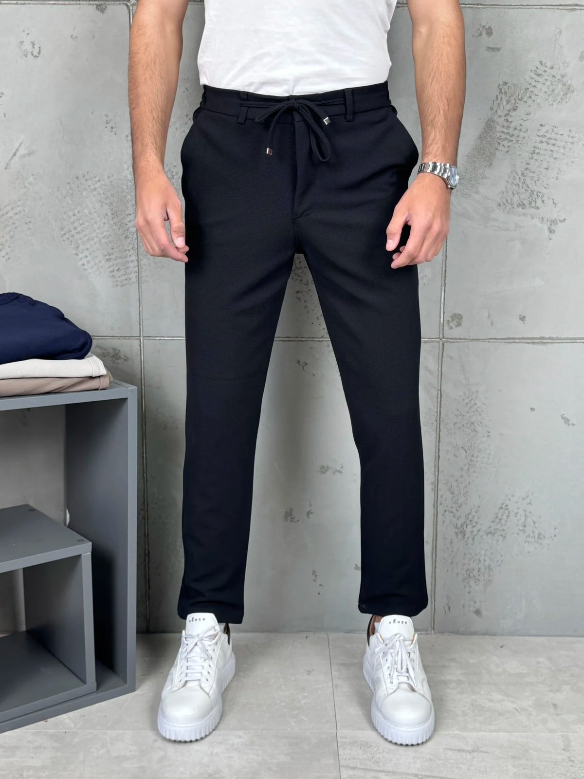 Muške pantalone učkur - Crna