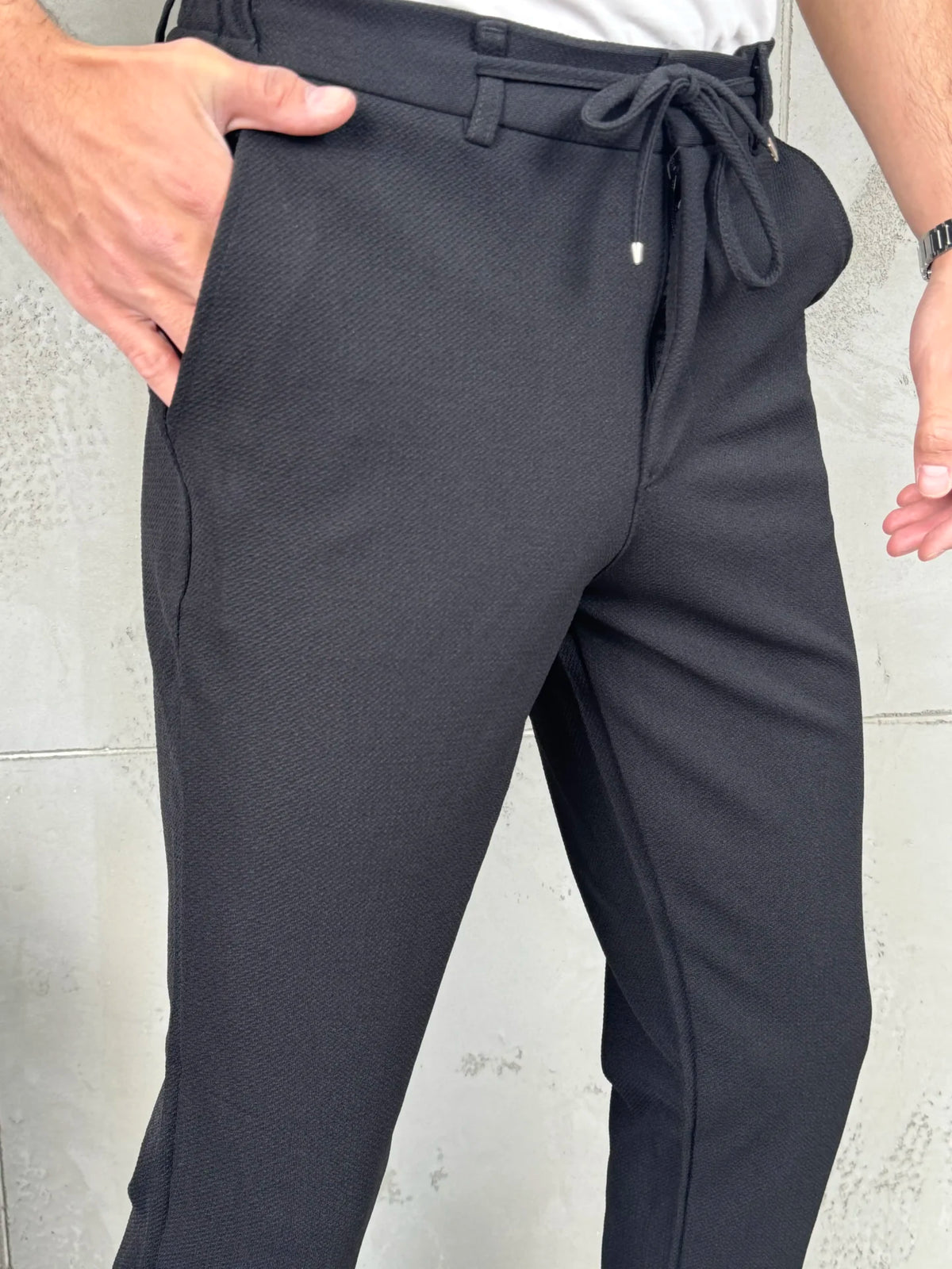 Muške pantalone učkur - Crna