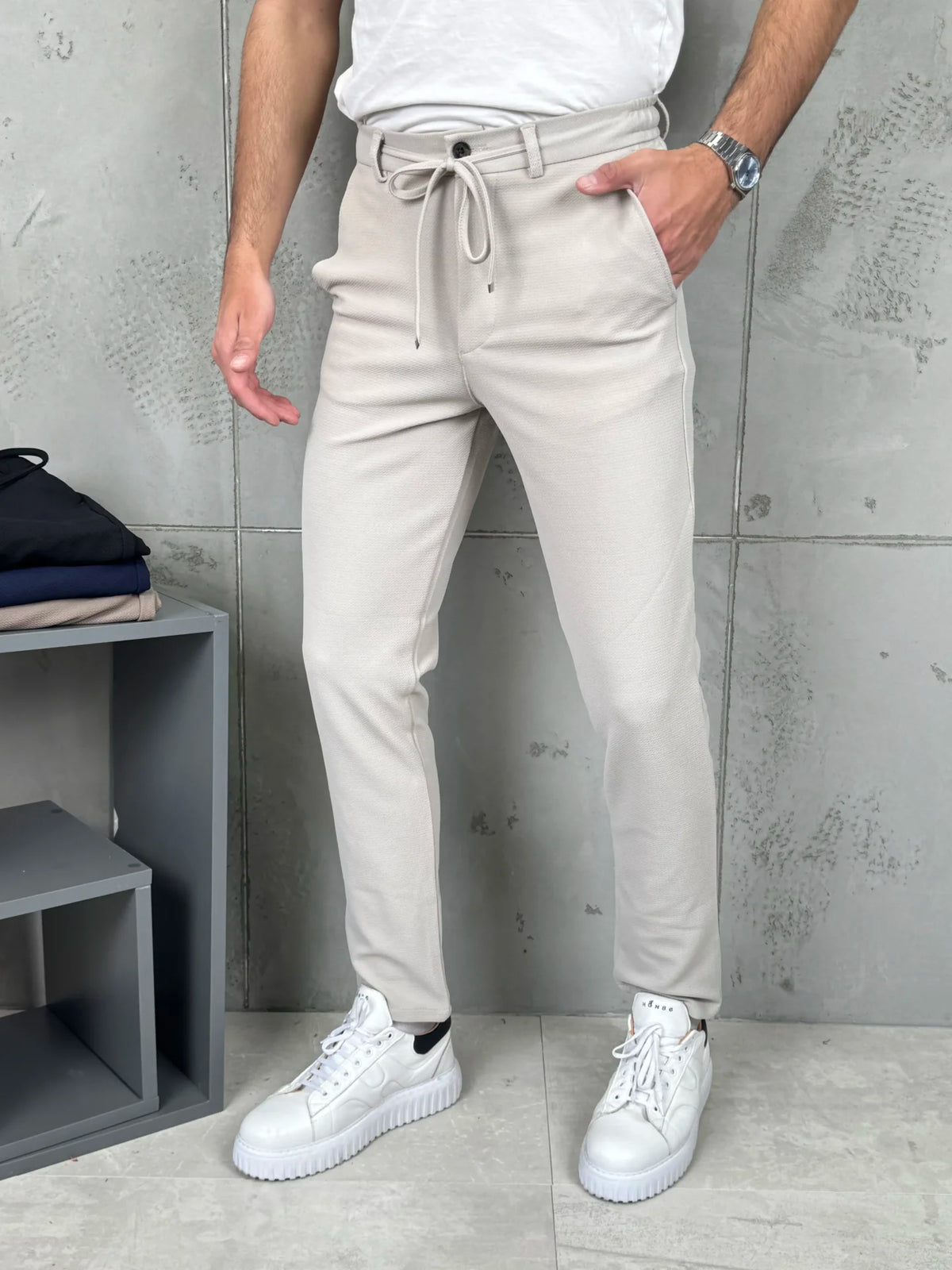 Muške pantalone učkur - Bež