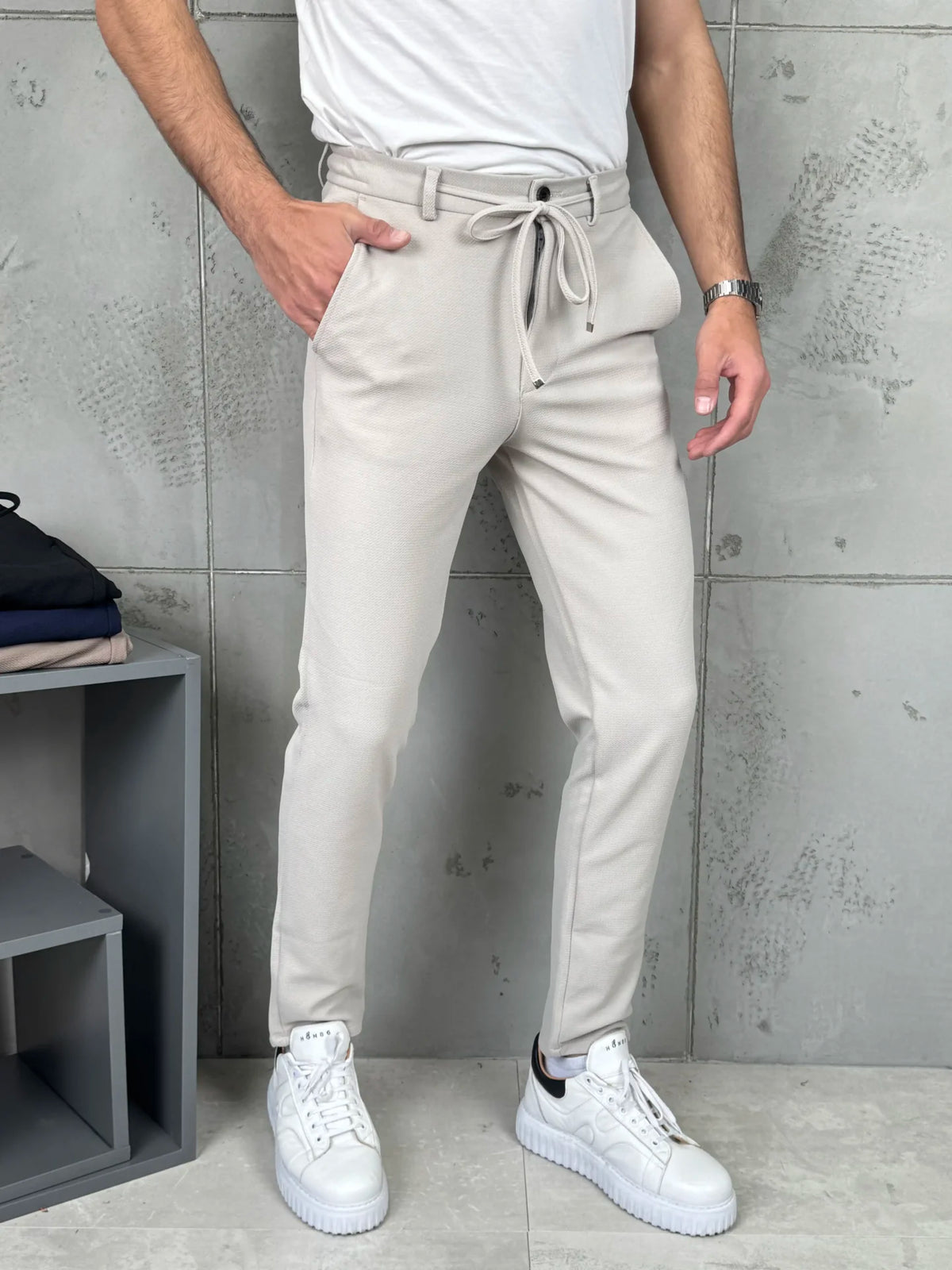 Muške pantalone učkur - Bež