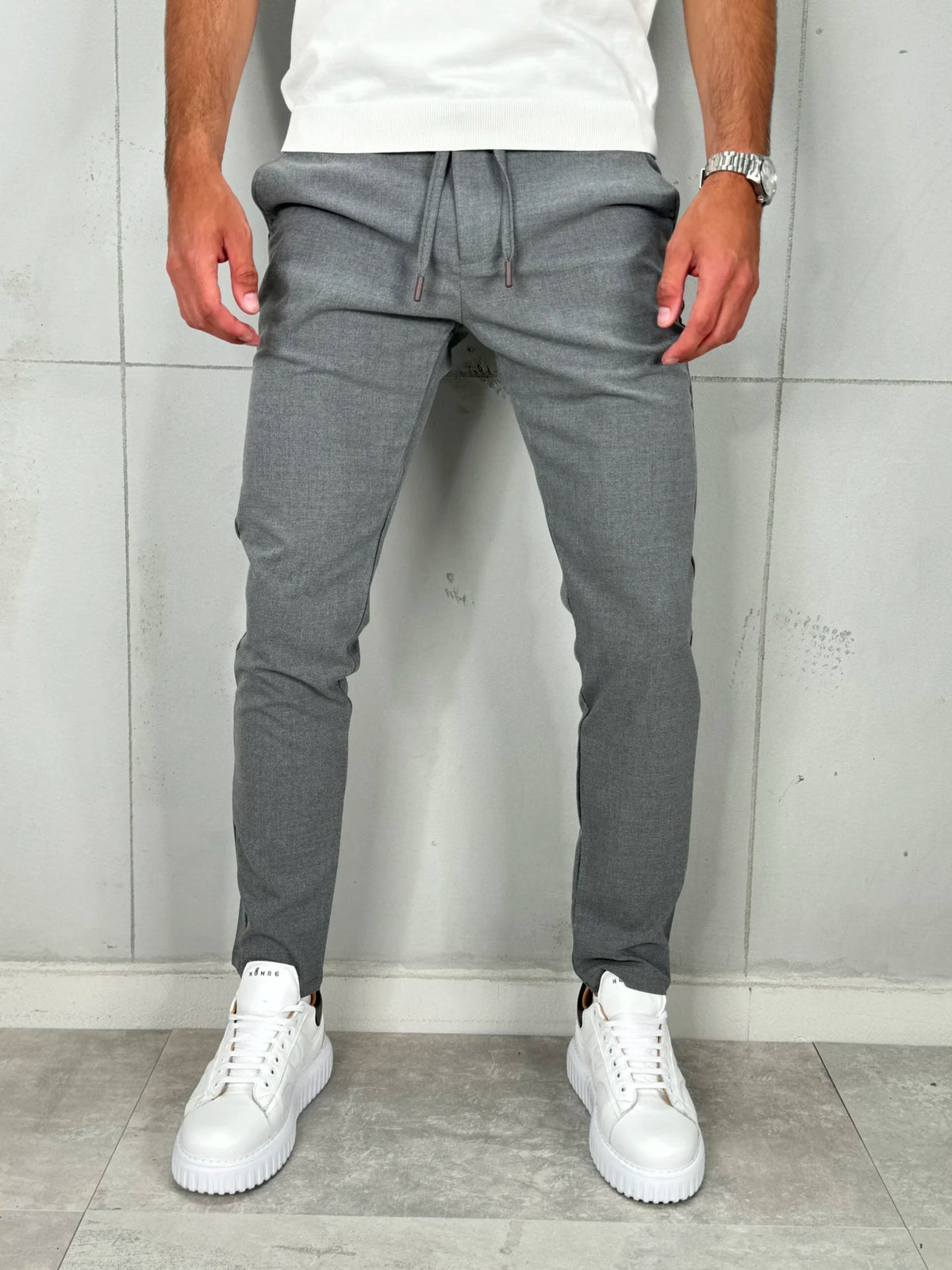 Muške Pantalone Svetlosiva VR 304