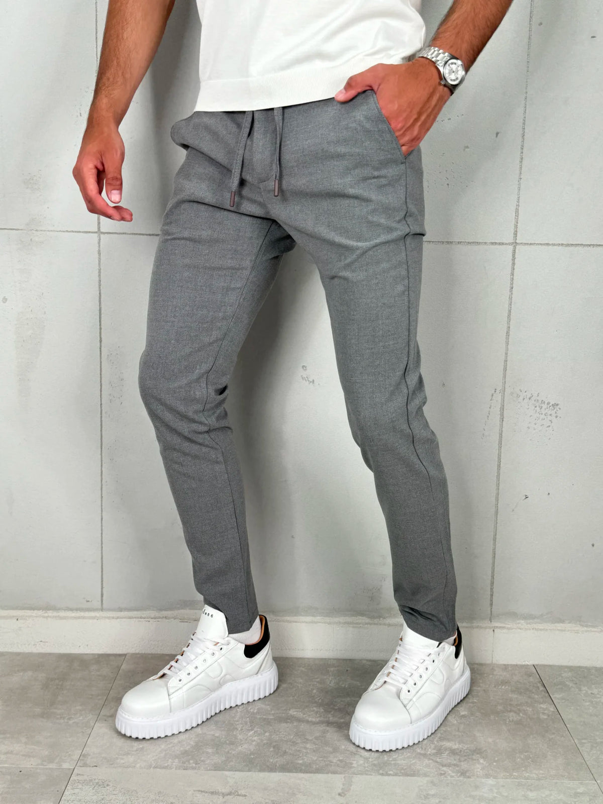 Muške Pantalone Svetlosiva VR 304