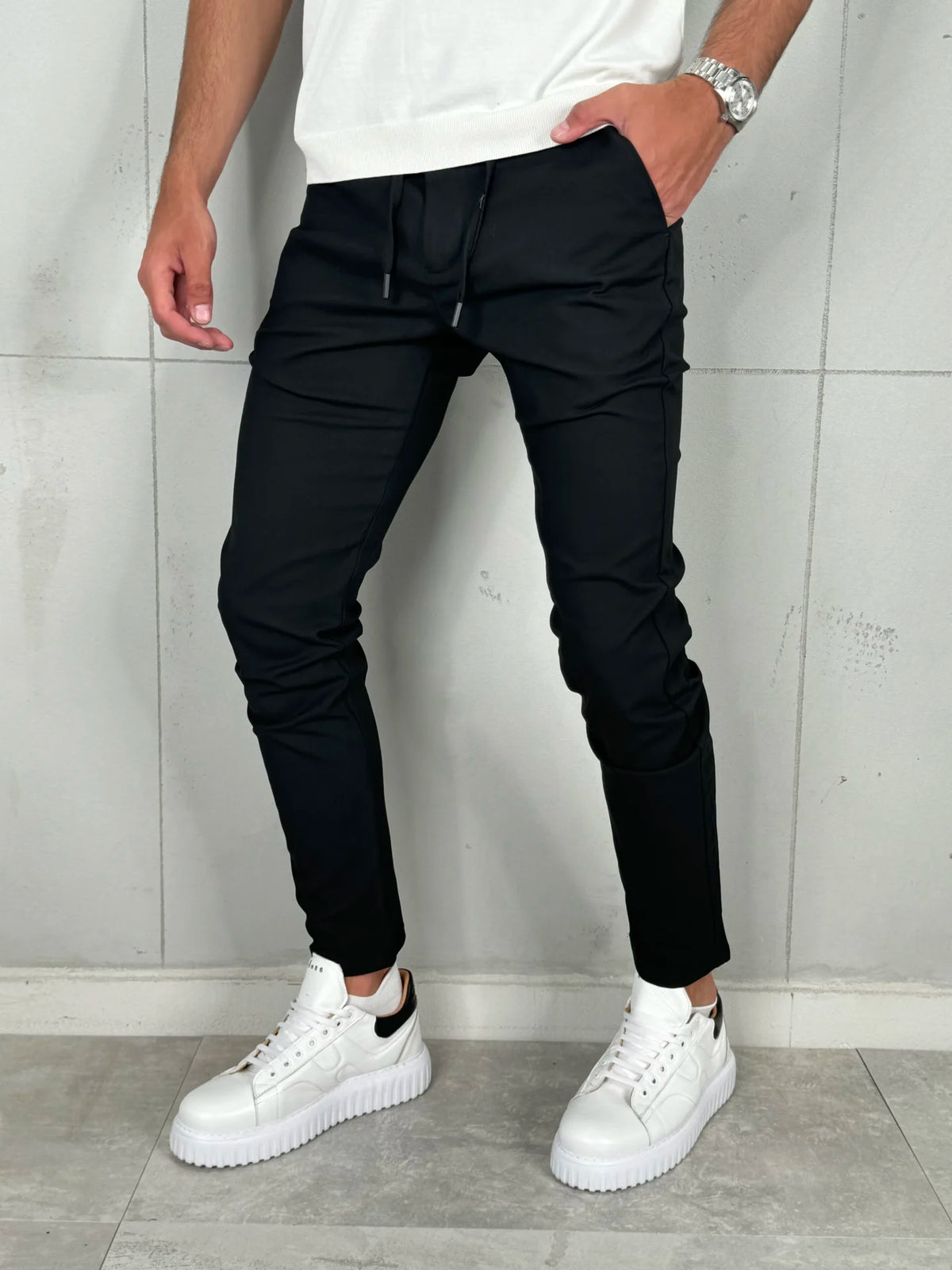 Muške Pantalone Crna VR 304