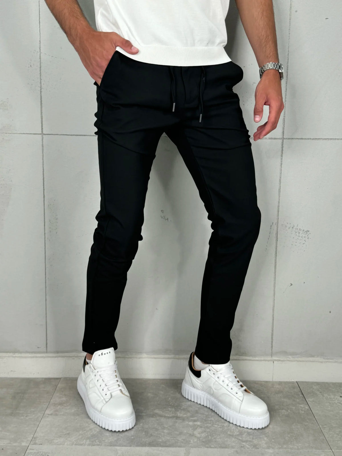 Muške Pantalone Crna VR 304