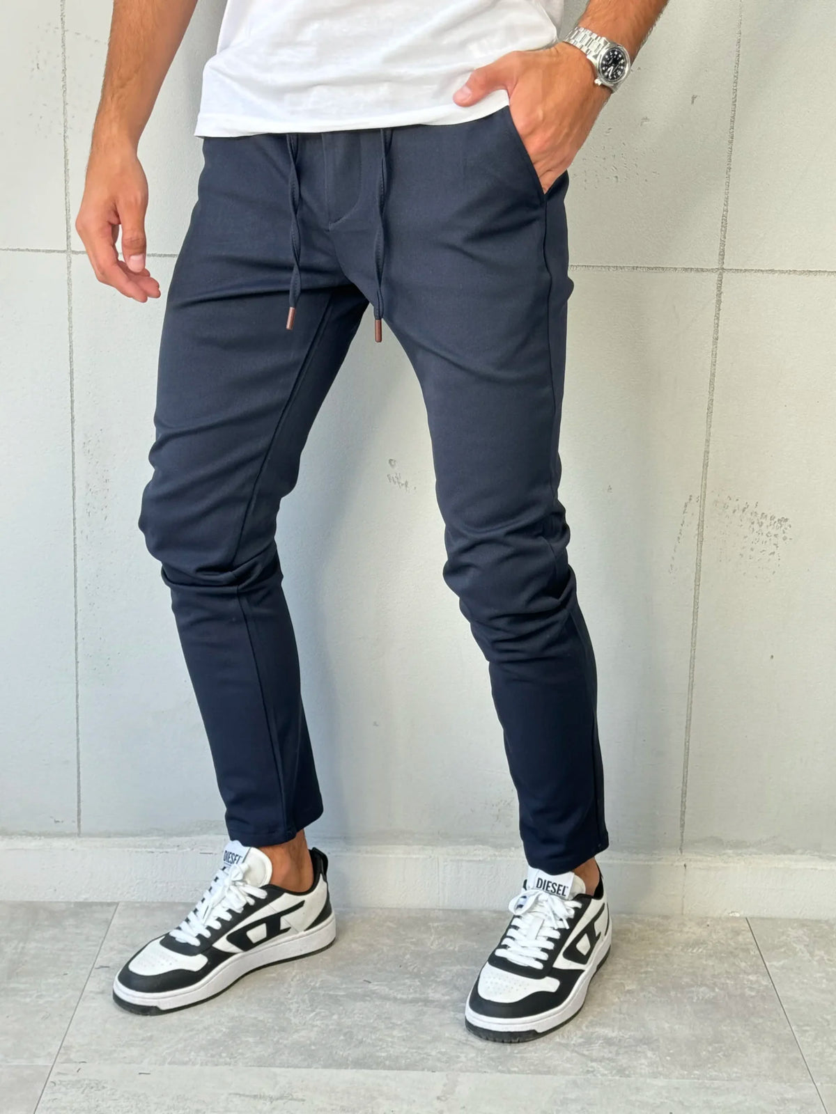 Sportsko - Elegantne pantalone VR 303 Teget