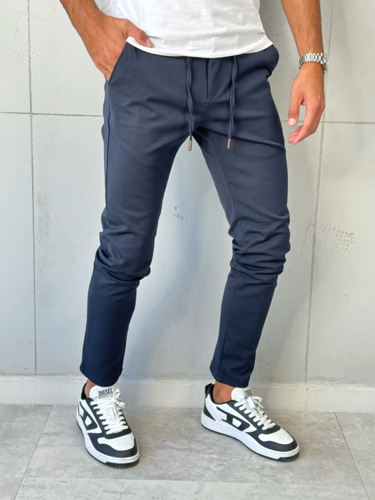 Sportsko - Elegantne pantalone VR 303 Teget