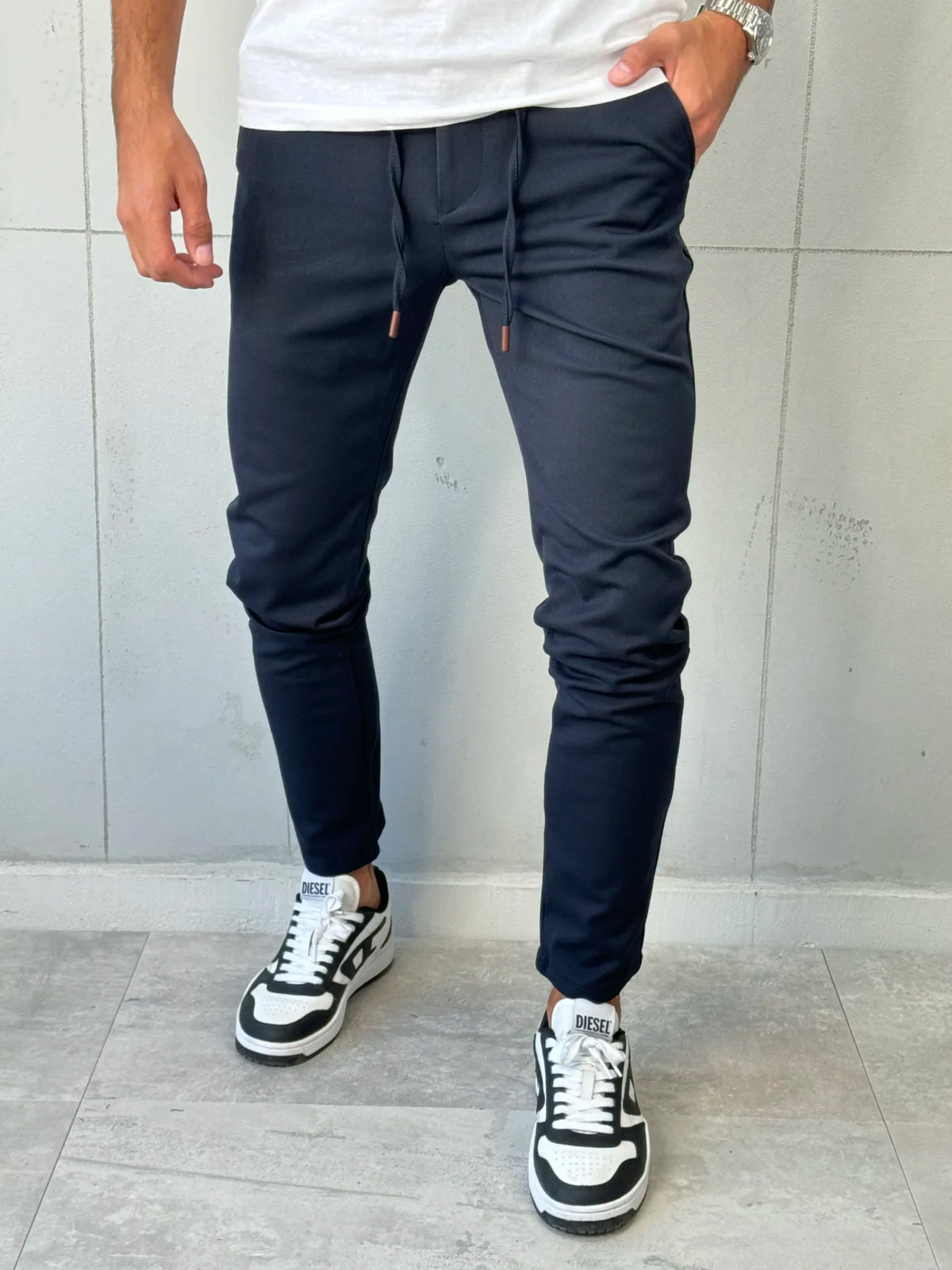 Sportsko - Elegantne pantalone VR 303 Teget