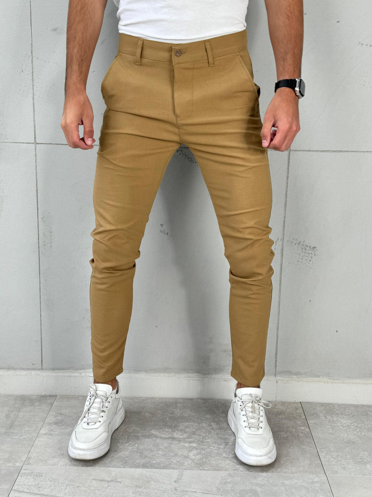 Elegantne pantalone VR 301 Oker