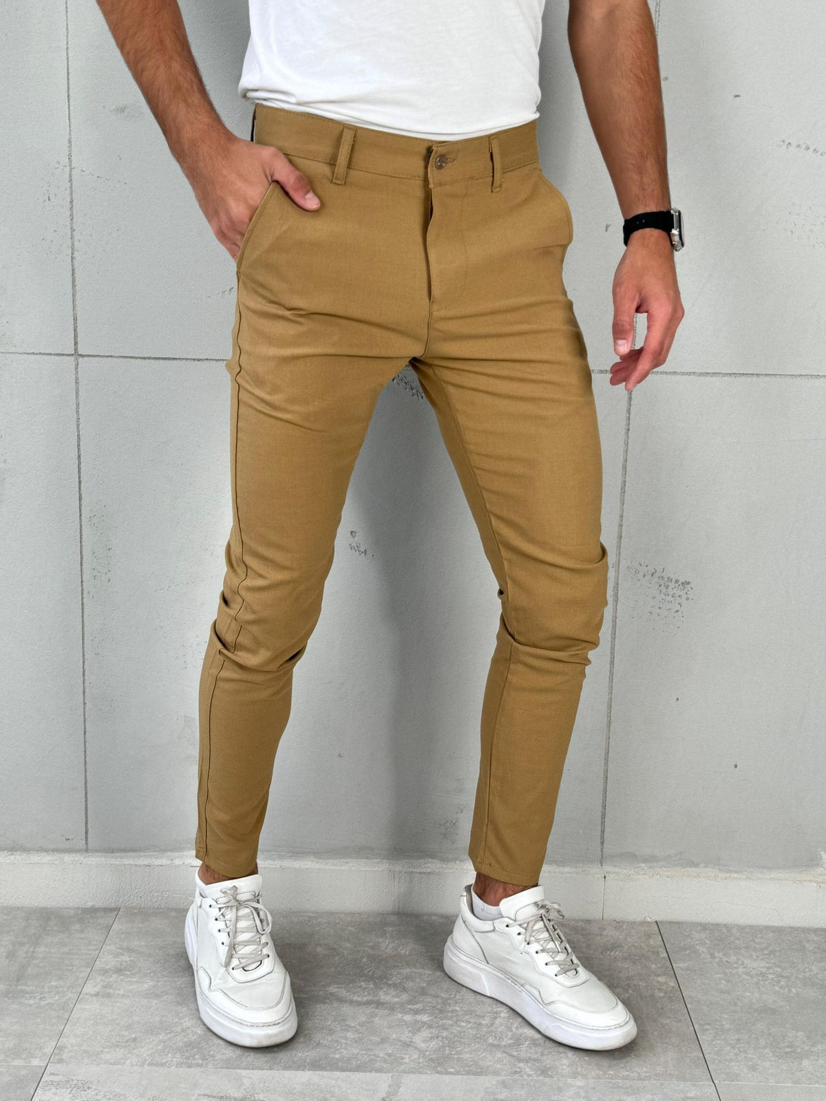 Elegantne pantalone VR 301 Oker