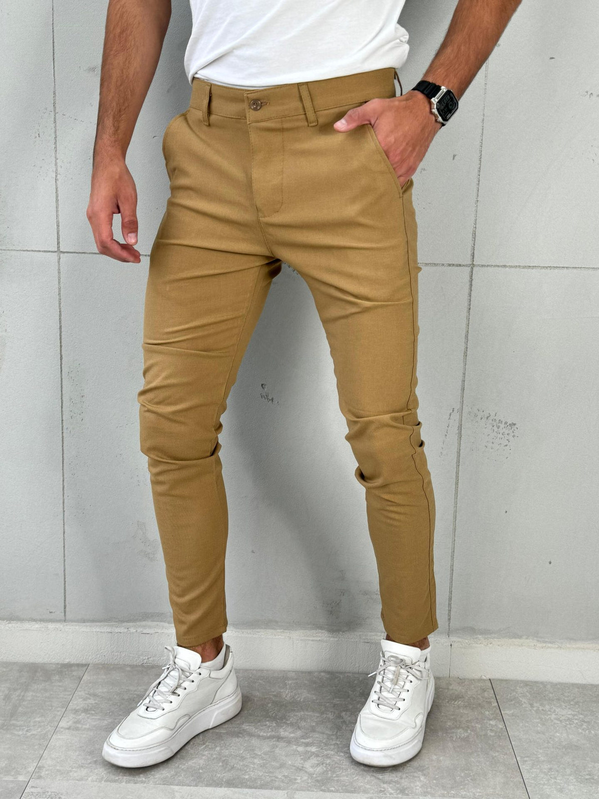 Elegantne pantalone VR 301 Oker