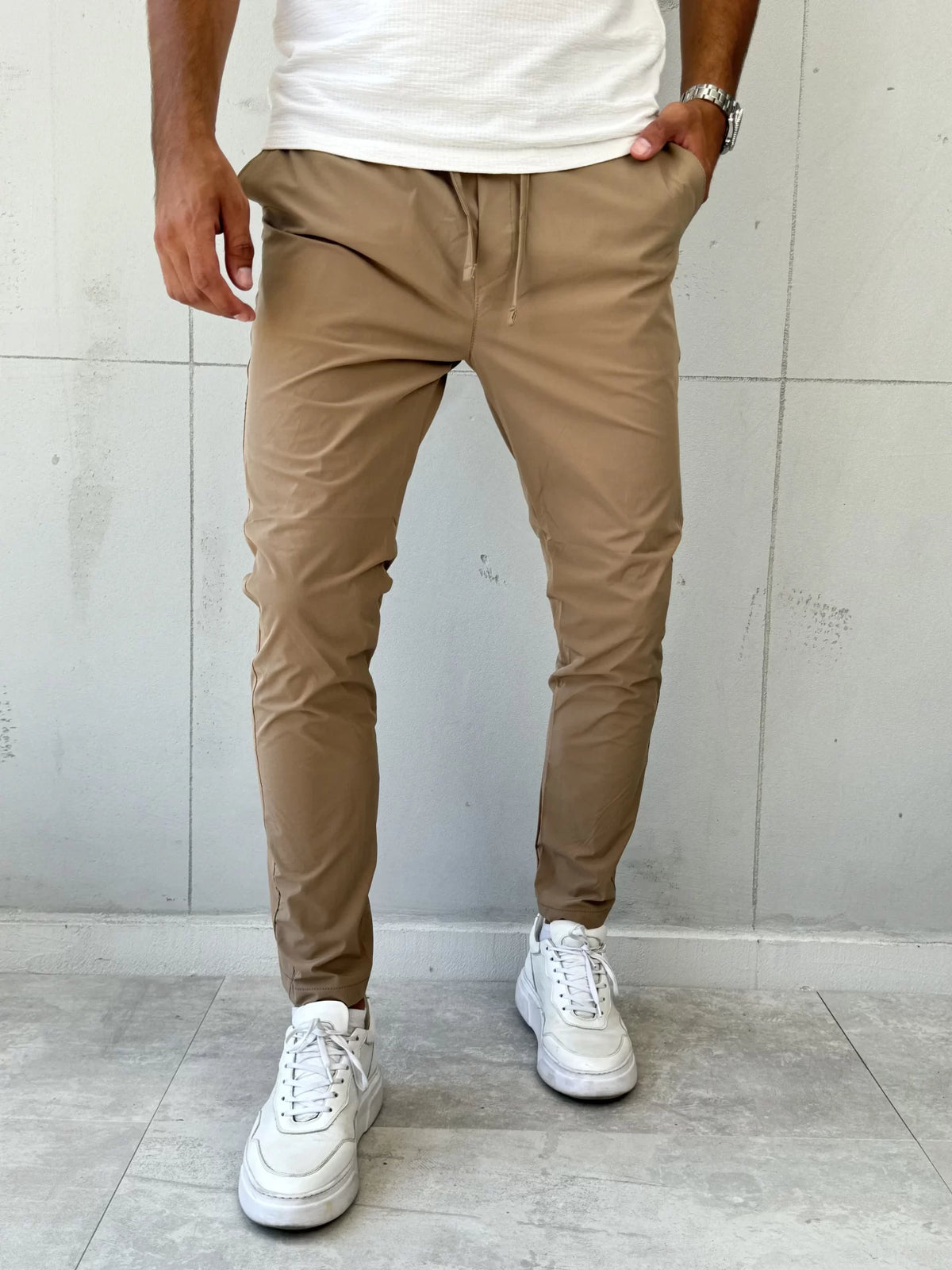 Elegantne pantalone VR 302 Bež