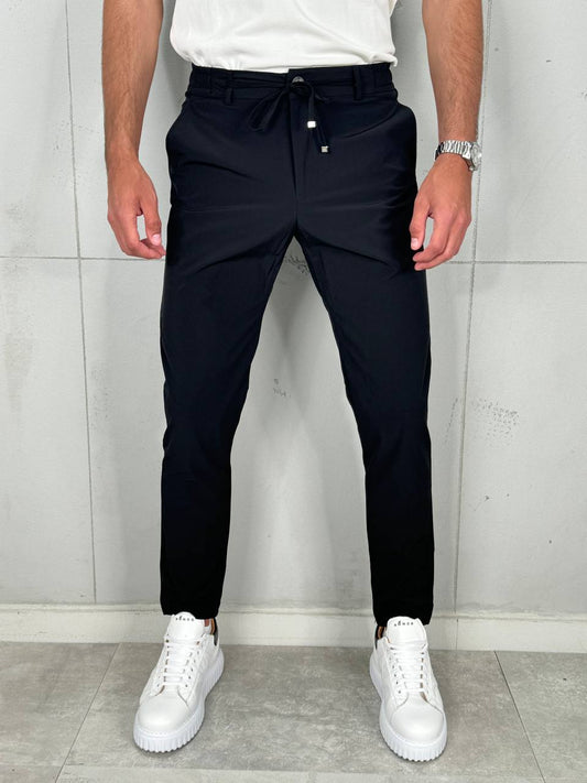 Muške Elegantne Pantalone Crna