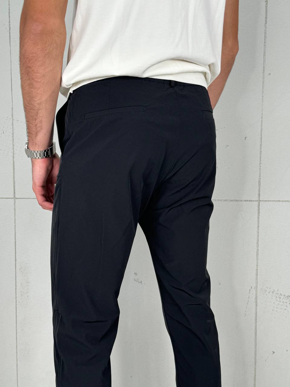 Muške Elegantne Pantalone Crna