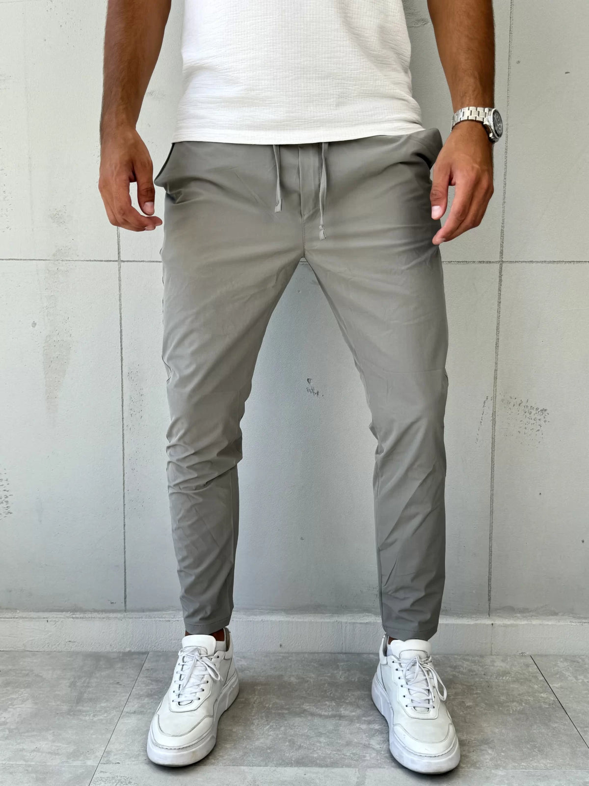 Elegantne pantalone VR 302 Siva