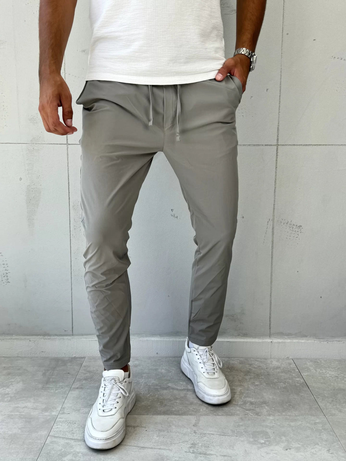 Elegantne pantalone VR 302 Siva